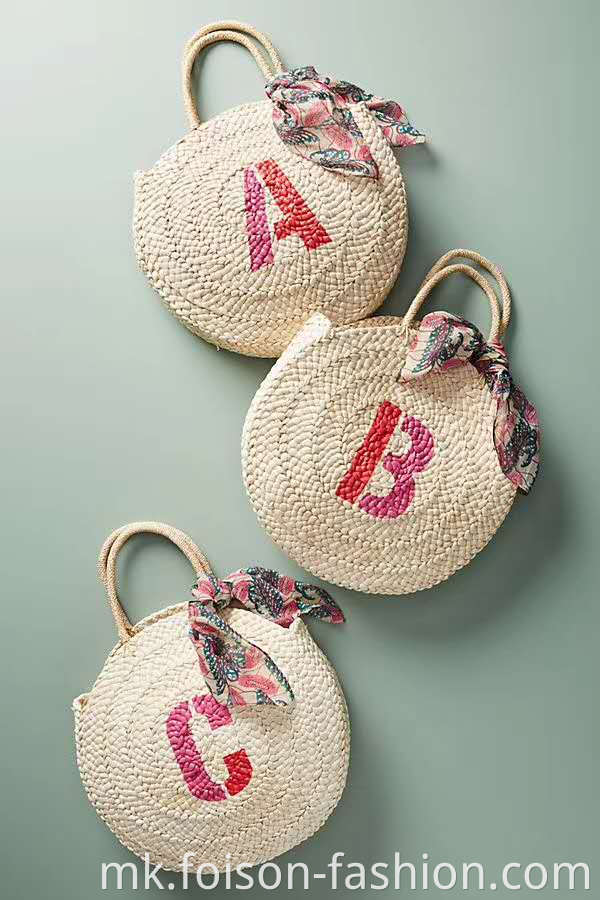 Торба за плажа со слама1 Straw Bag Beach Bag1